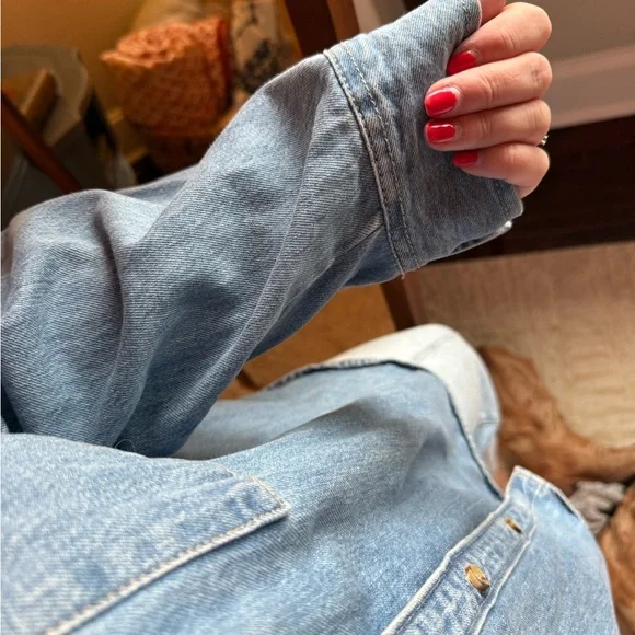 Old Navy Blue Button Down Shirt - Picture 5 of 10